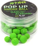 Boilies Stég Pop-Up Smoke Ball 12mm 10gr Garlig - Almond