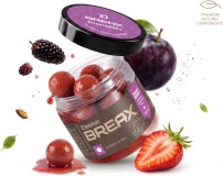 Boilies v Dipe Delphin BreaX/SweetBERRY Moruša-Jahoda-Slivka