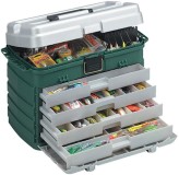 Box Plano T-Box Dark Green/Silver 4-Drawer