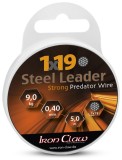 Čelična sajla Iron Claw Obložena 1x19 5m Crna