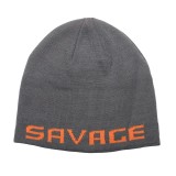 Čepice Savage Gear Logo Beanie Rock Grey/Orange Čepice Savage Gear Logo Beanie Rock Grey/Orange