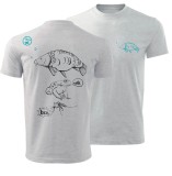 Dětské Tričko Giants Fishing Šedé Kapřík