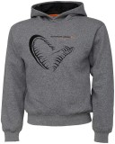 Dječja Mikina Savage Gear Junior Jaw Hoodie Siva Melanja
