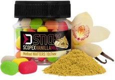 Dumbells Delphin Mix D SNAX WAFT 10x7mm 20gr Scopex-Vanilija Dumbells Delphin Mix D SNAX WAFT 10x7mm 20gr Scopex-Vanilija