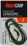 Gotovi sistem UnderCarp Leadcore s brzoizmjenjivom vrtilicom 45lb 100cm Zelena