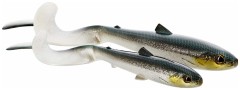 Gumena mamac Westin Bullteez Curltail 27cm 103gr Glow Ghost Hunter