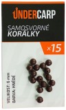Gumene perlice UnderCarp Samozatezne perlice smeđe - 6 mm