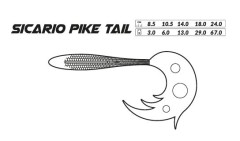 Gumeni Mamac Mikado Sicario Pike Tail 24cm 67gr