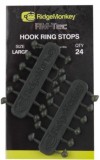 Gumeni Stoperi RidgeMonkey RM-Tec Hook Ring Stops Mali - Veličina 6-10