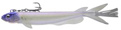 Gumová Nástraha s háčikom Daiwa Prorex V-Marley Pelagic Shad White Ghost