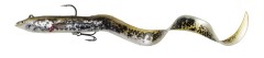 Gumová Nástraha Savage Gear 4D Real Eel 20cm 38gr Olive/Pearl PHP