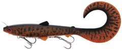 Gumová nástraha Westin BullTeez Curltail Inline 33cm 230gr Sinking MotorOil Burbot