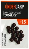 Gumové korálky UnderCarp Samosvorné korálky hnědé Gumové korálky UnderCarp Samosvorné korálky hnědé
