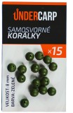 Gumové Korálky UnderCarp Samosvorné korálky zelené Gumové Korálky UnderCarp Samosvorné korálky zelené