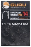 Háček Guru Super Pellet Waggler Hook Size 12 (Barbless/Eyed)