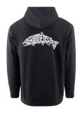 Hoodica Grundéns Eat Your Words DWR HD Hoodie Black Salmon Graphic