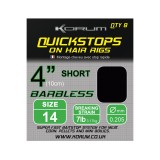 Hotové Návazce Korum Quickstops On Hair Rigs 10cm Velikost 16