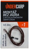 Hotovi Navozi UnderCarp Montaža bez jezgre s brzim promjenjivim vrtilom 45 lbs / 70 cm smeđa