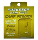 Hotový Návazec Drennan Carp Feeder Pushstop Hair Rigs Velikost 12/6lb