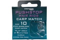 Hotový Náväzec Drennan Pushstop H'Rig Carp Match Barbless Veľkosť 16/5lb