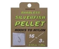 Hotový Náväzec Drennan Silverfish Pellet Barbless Veľkosť 16/3lb