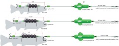 Hotový Návazec MADCAT Screaming Profi River Rigs "Deadbaits" L /60gr