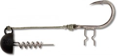 Jigová Hlavička Black Cat Shad Claw Rig #6/0 Hmotnost 30gr