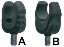 Koncovka JSA Fish Černá Set 2 C.S. 2ks