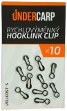 Konektor UnderCarp Rychlovýmjenni Hooklink Clip Veličina S
