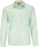 Košile Simms Double Haul Shirt Lt.Green Texture Wave Print