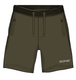 Kraťasy Sonik Fleece Shorts Green Velikost XXL