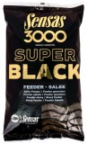 Kŕmenie Sensas 3000 Dark Salty 1kg (Čierne - Slane) Feeder