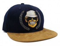 Kšiltovka Snapback Monkey Lures MNKY Modro-Hnědá