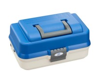 Kufřík Plastica Panaro 143/2-Patrový Bílo-Modrý