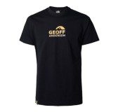 Majica Geoff Anderson Organic Tee crna s narančastim logom