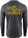 Majica Grundéns King of the Lakes LS Tech Tee Anchor Veličina XXXL