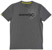 Majica Matrix Hex Print T-Shirt Grey Marl