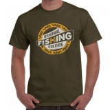 Majica Vass Fishing Culture tiskana majica khaki