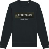 Mikina Bez Kapucne KWO Black Sweater GPS Mikina Bez Kapucne KWO Black Sweater GPS