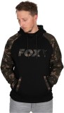 Mikina Fox Black / Camo Raglan Hoody Veľkosť L