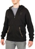 Mikina Fox LW Black/Camo Print Zip Hoody