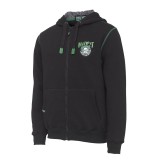 Mikina MADCAT Badge Logo Zip Hoodie Black Caviar