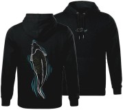 Mikina s Kapucňou Giants Fishing Čierna Kapor pri Hladine Mikina s Kapucňou Giants Fishing Čierna Kapor pri Hladine