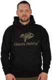Mikina s kapuljačom Giants Fishing Crna Camo Logo