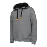 Mikina Savage Gear Classic Zip Hoodie Grey Melange Veľkosť XXL