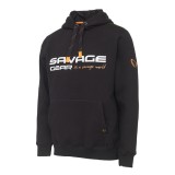 Mikina Savage Gear Cosmo Hoodie Crni Tinta