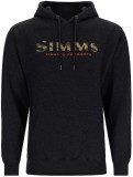 Mikina Simms Logo Hoody Charcoal Heather