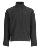 Mikina Simms Rivershed Half Zip Black Heather