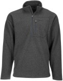Mikina Simms Rivershed Quarter Zip Carbon