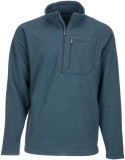 Mikina Simms Rivershed Quarter Zip Dark Moon